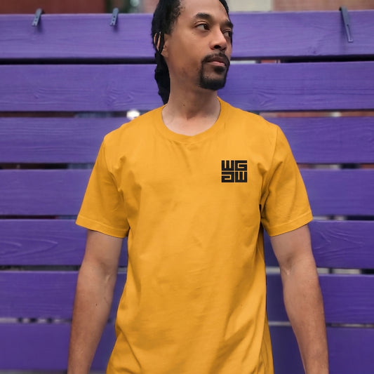 003 WG PANDA BACK T-Shirt | Black