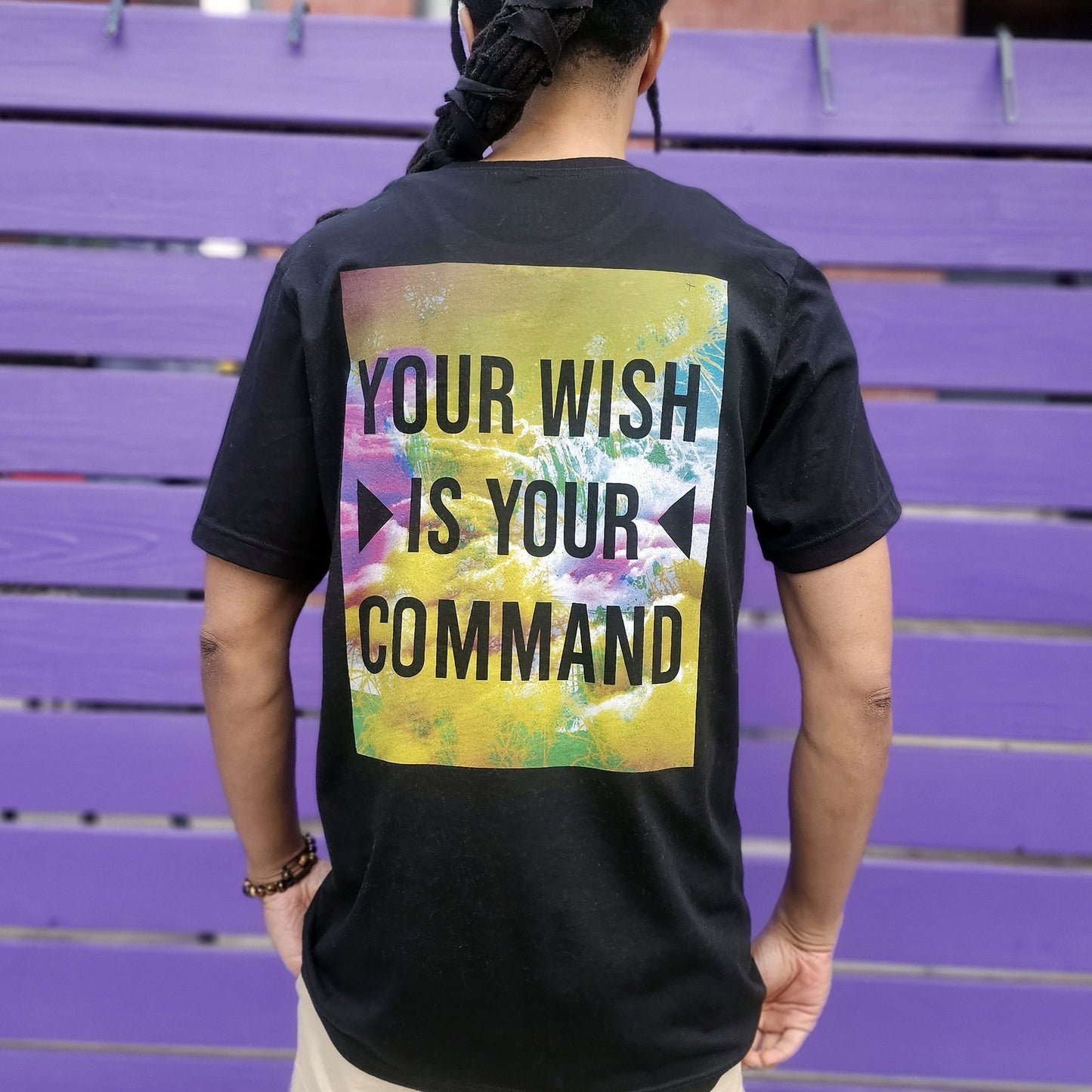 WG YOUR WISH Cloudy Back T-shirt | Bella + Canvas 3001